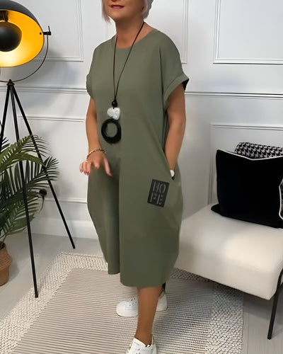 Iris™ | Stylish Short Sleeved Dress